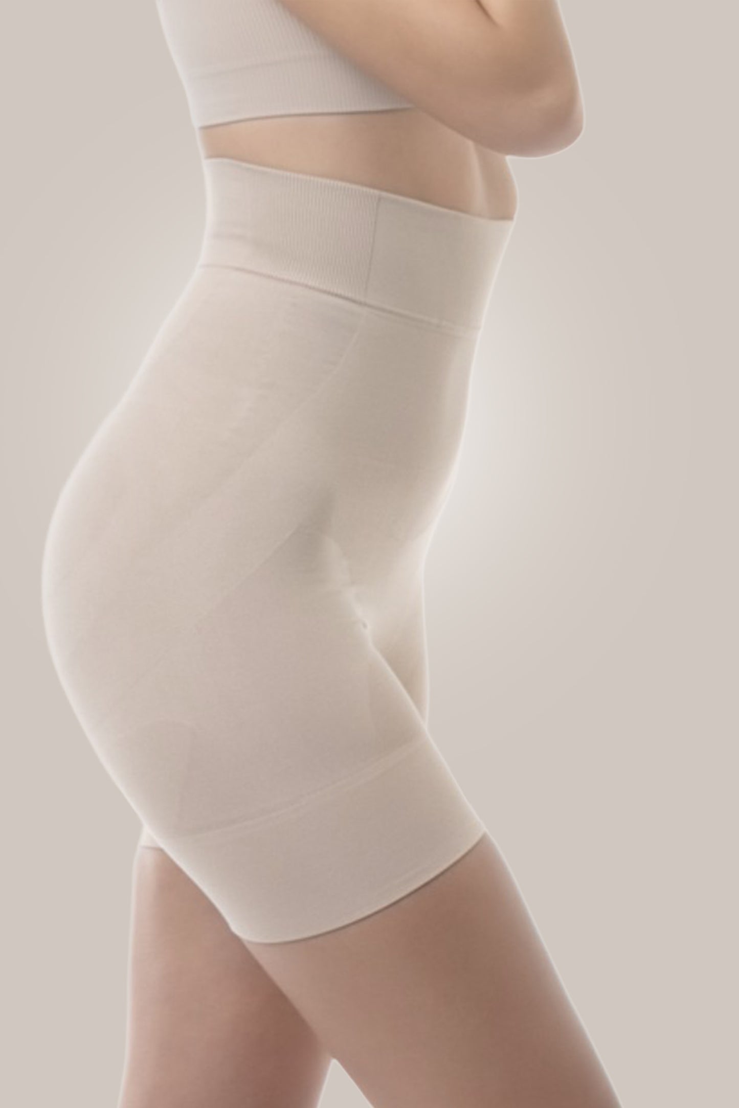 High waist shorts side view