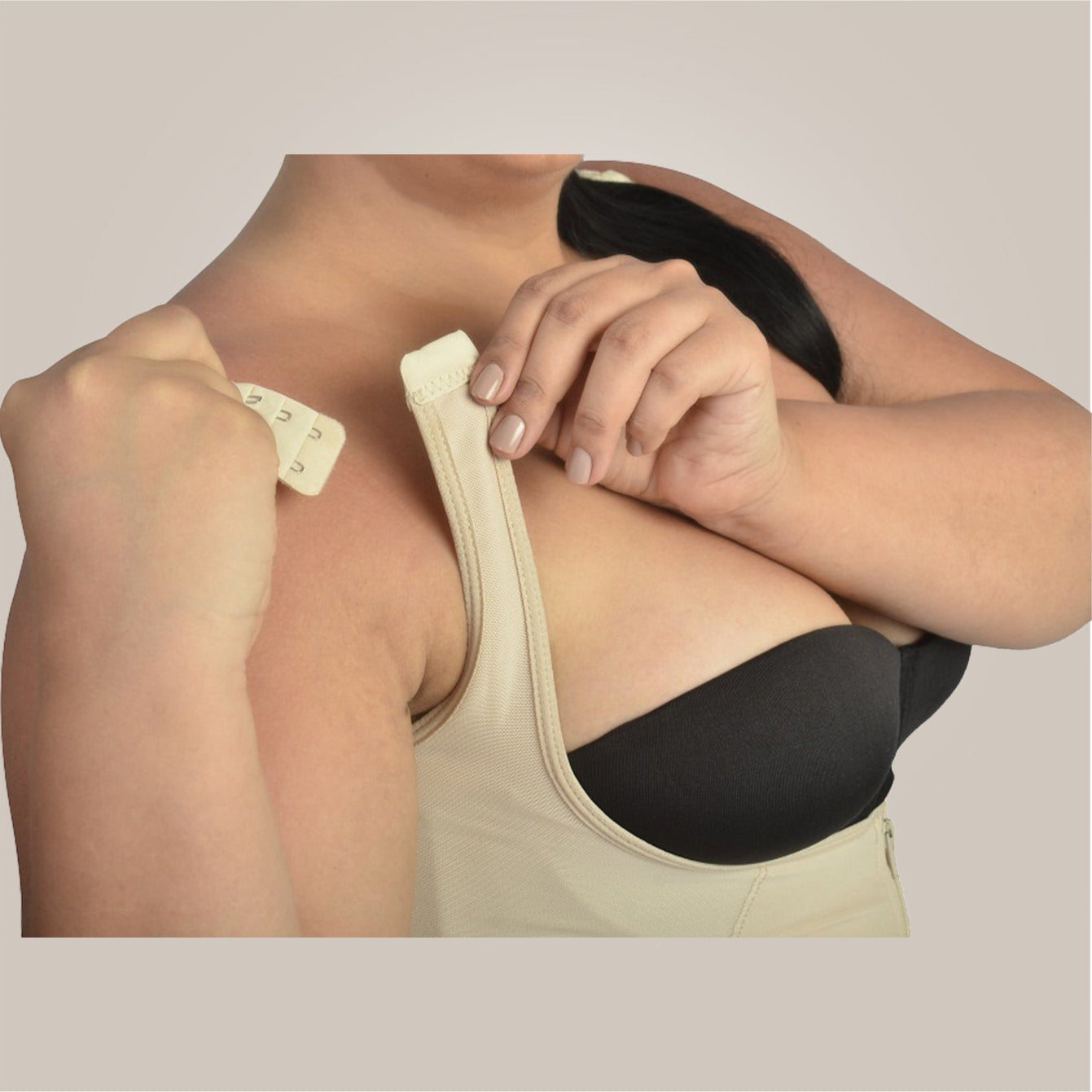 plus size shapewear | tummy control bodysuit - shoulder