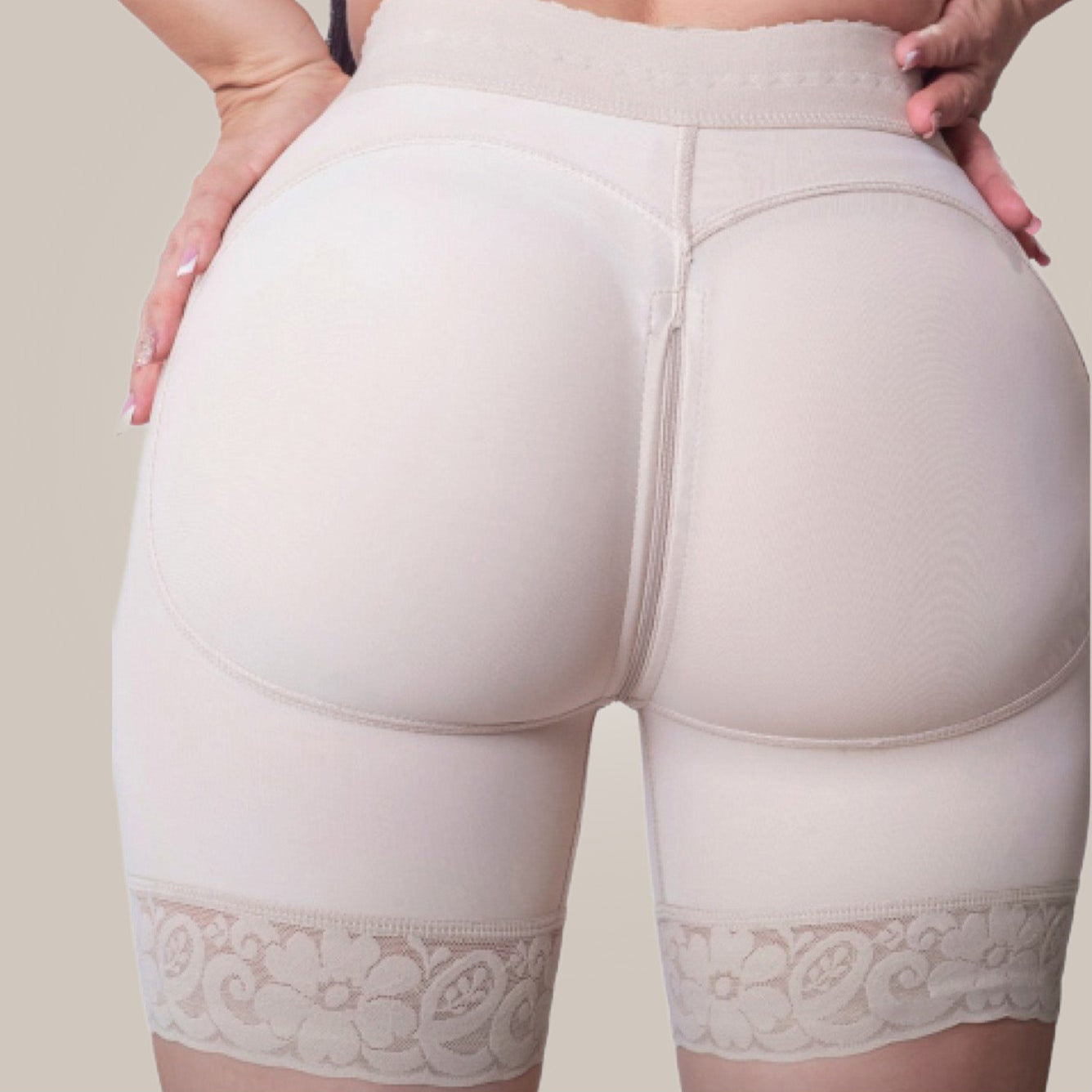 High Waisted Shapewear Shorts - rear