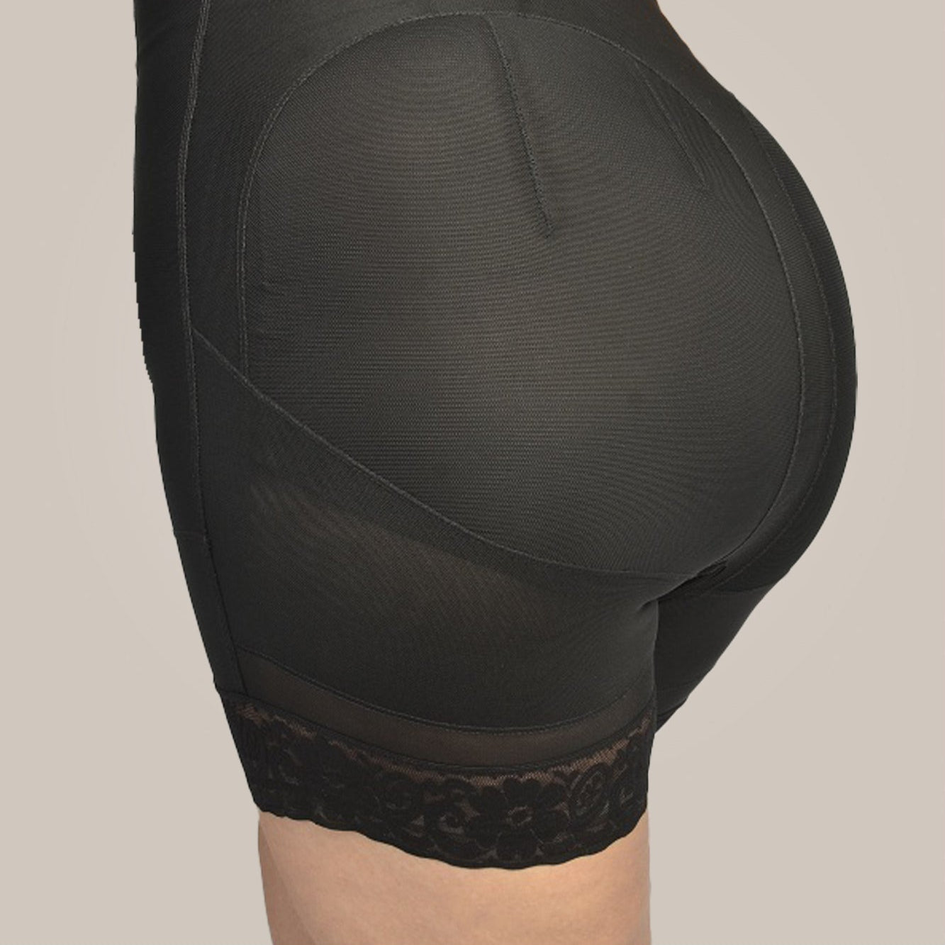 Plus Size Shapewear - Strapless Bodysuit Shaper - rear