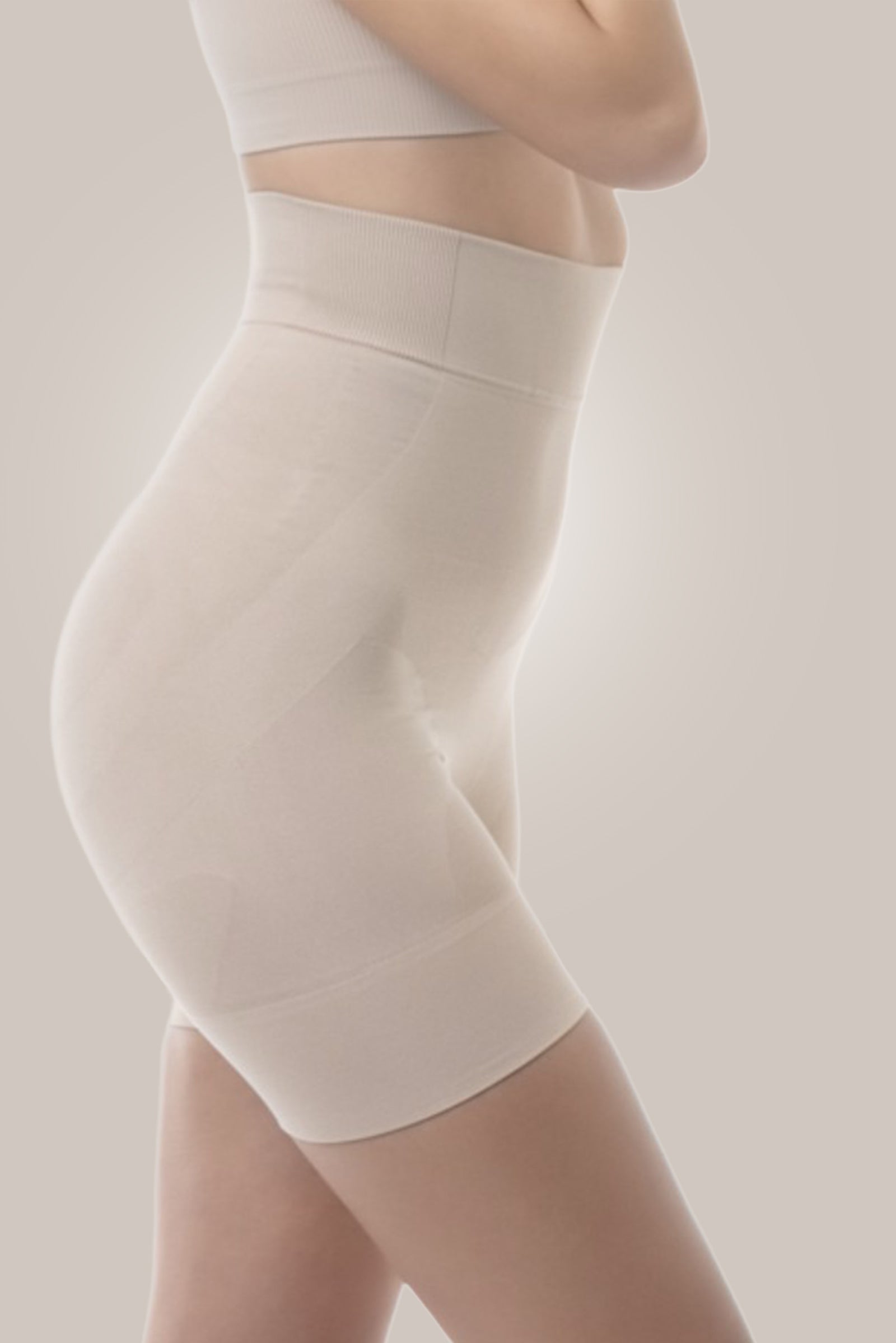 High waist shorts side view