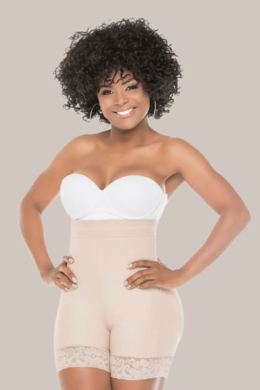 Woman wearing High waist shaping shorts