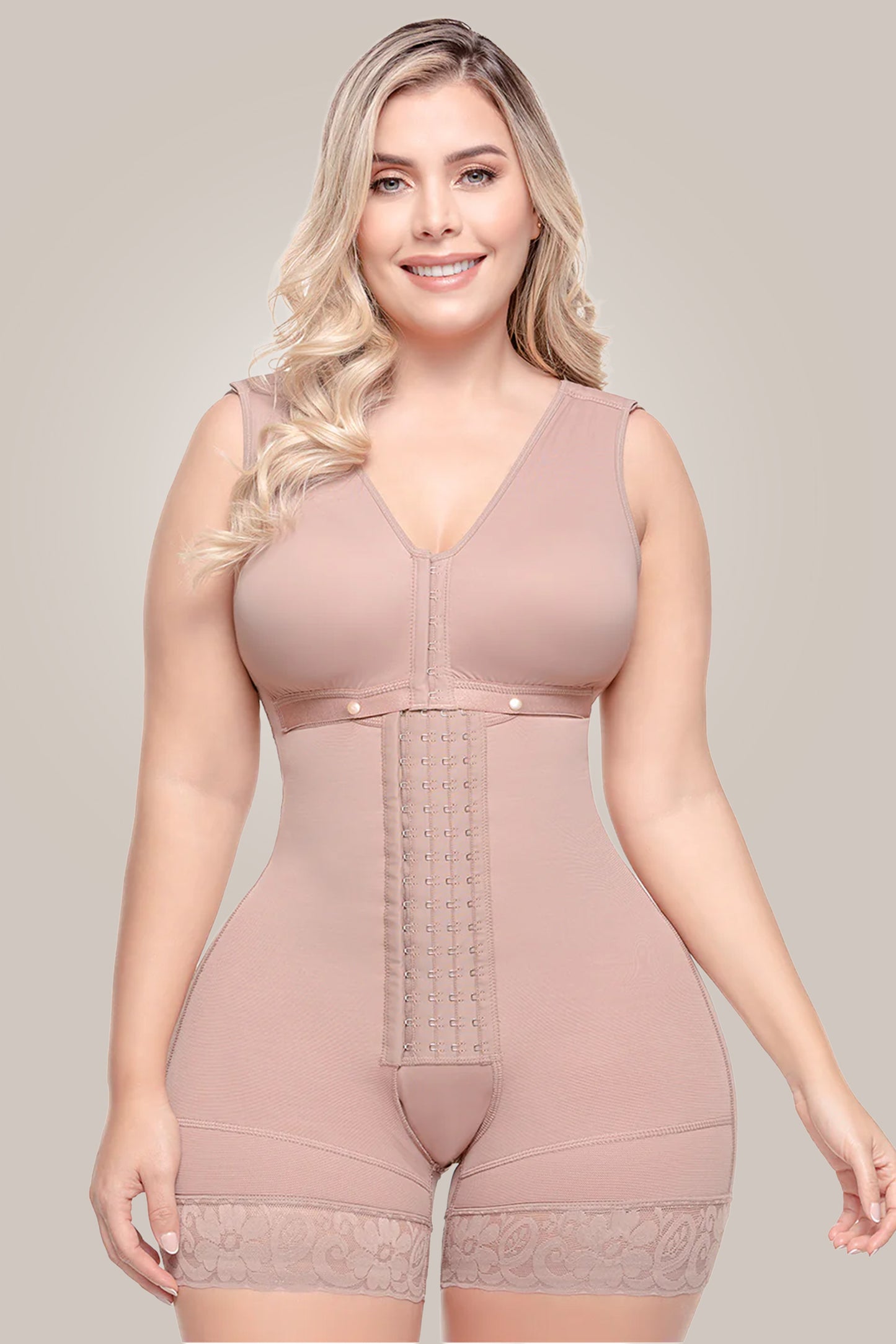Postnatal Shapewear - Waist Trainer for After Birth - front view on model