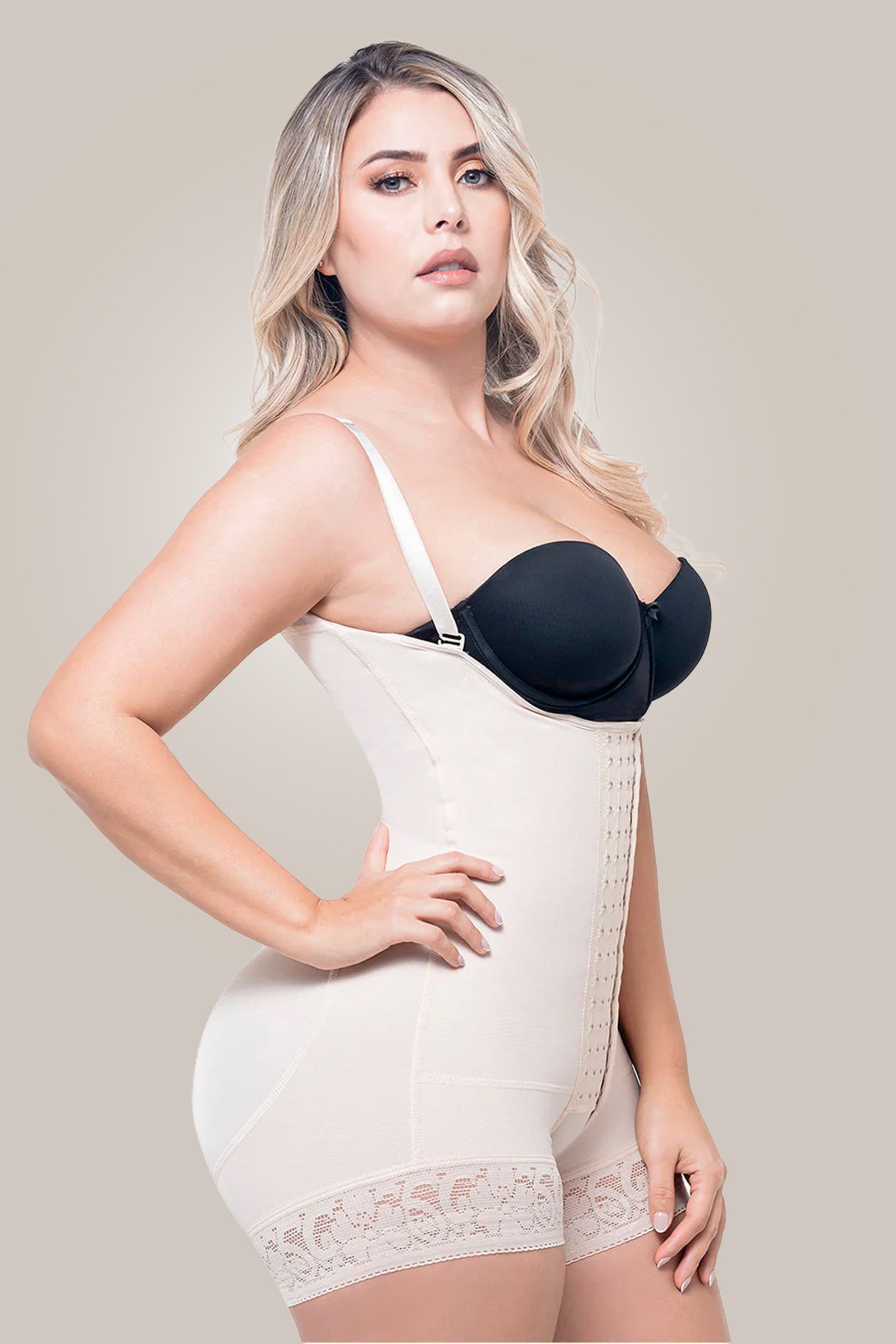 Postpartum Shapewear on model - side view