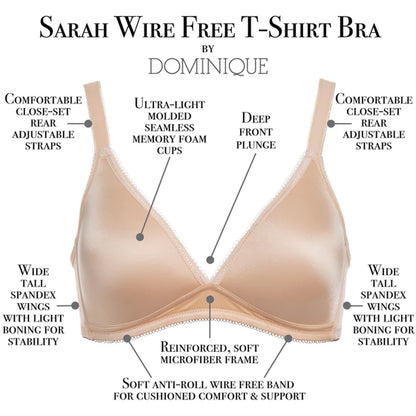 Wireless T-Shirt Bra-features