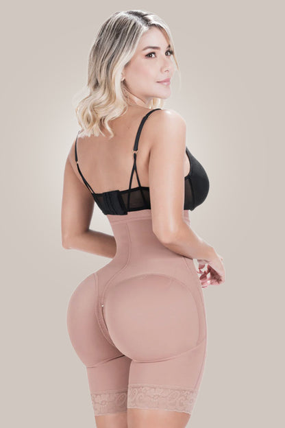 Woman wearing a waist trainer with butt lift - twist