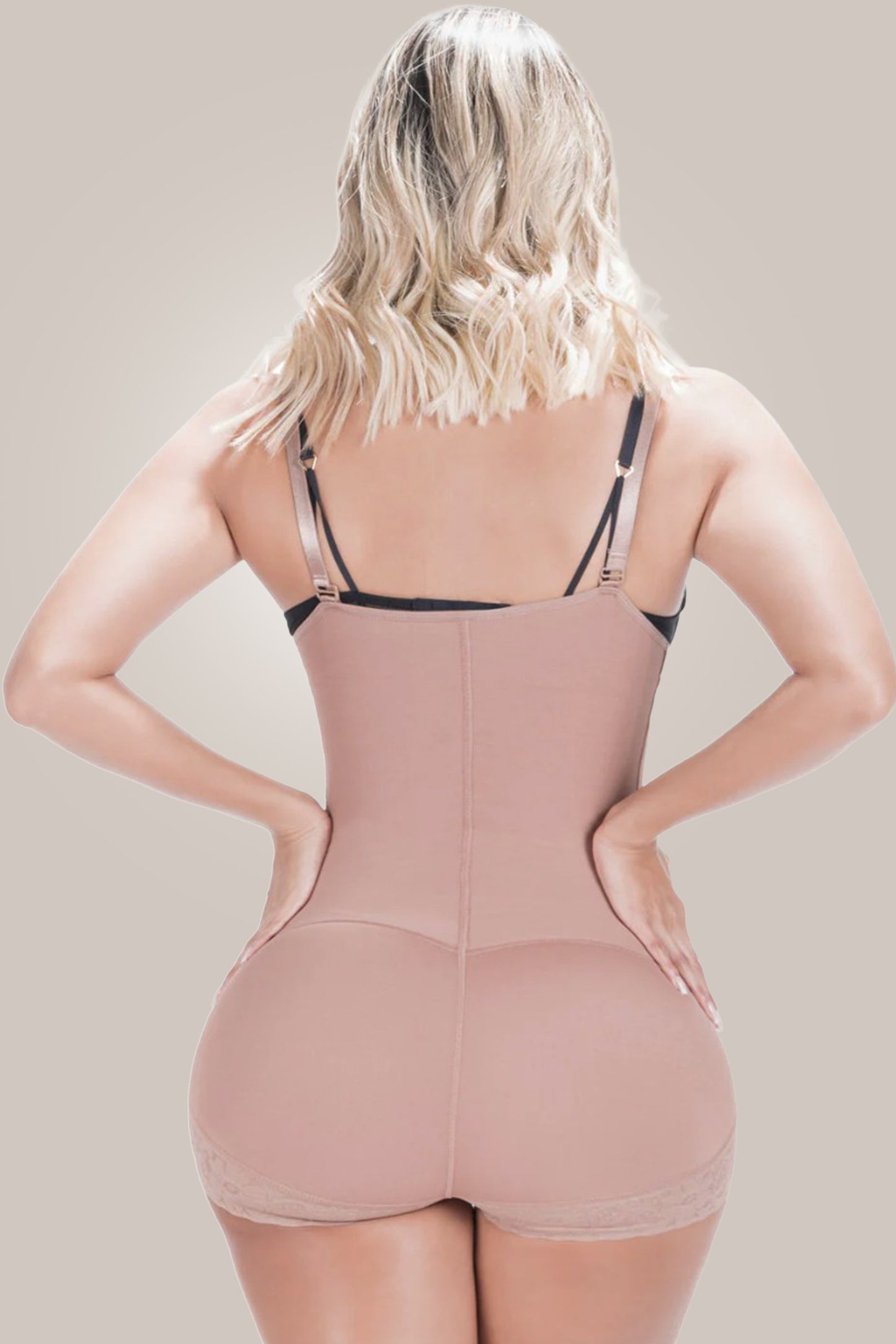 Woman wearing womens waist shapewear-back