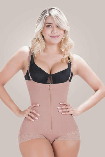 Woman wearing womens waist shapewear-front